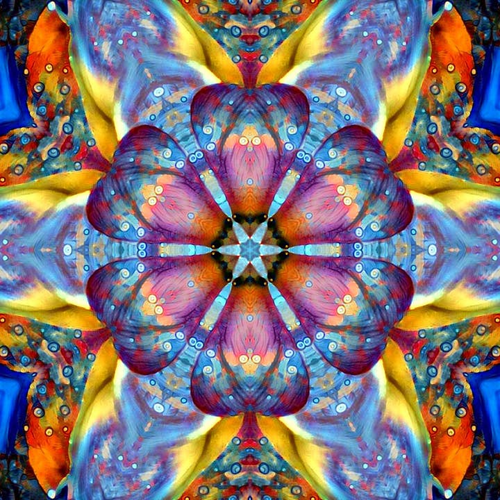 LOTUS MANDALA_3 (Crown chakra) for wholesale by Morph Gallery art and design