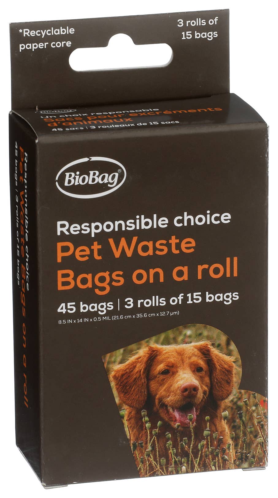 BioBag America Inc - Wholesale Pet Poop Bag - BioBag 100% Pet Bag on a Dispenser Roll (180)