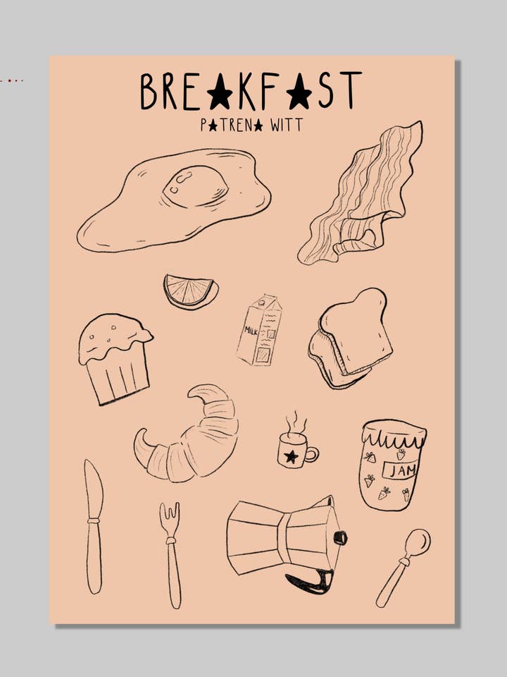 Morgenmad Sticker Sheet for engroshandel hos Studio Gizelle