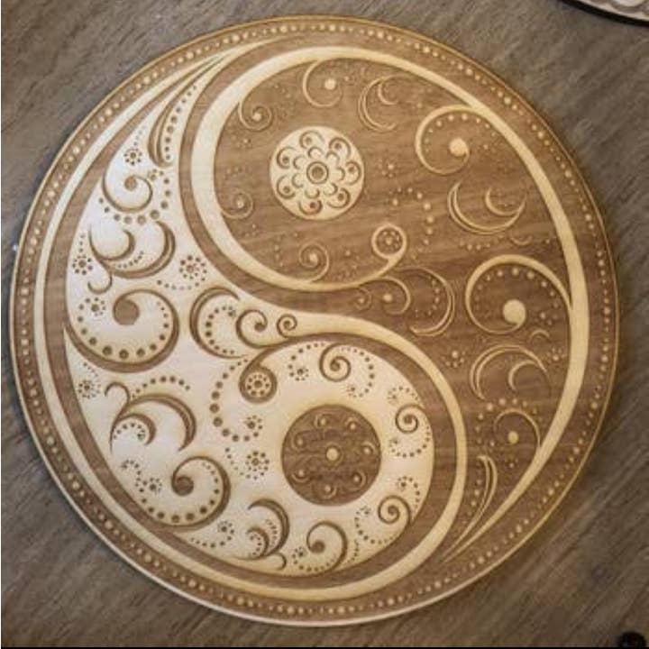 The Headspace - Vendita all'ingrosso Griglie di cristallo - Yin Yang Mandala - Griglia di cristallo