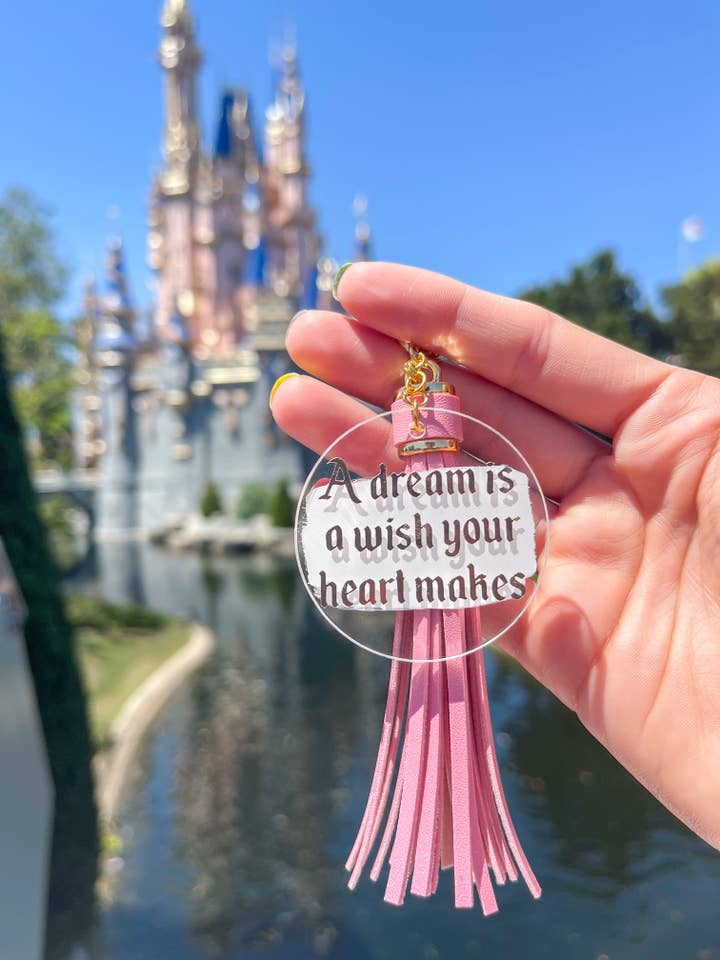 A dream is a wish your heart makes Acrylic Keychain for wholesale by The Bold Designer