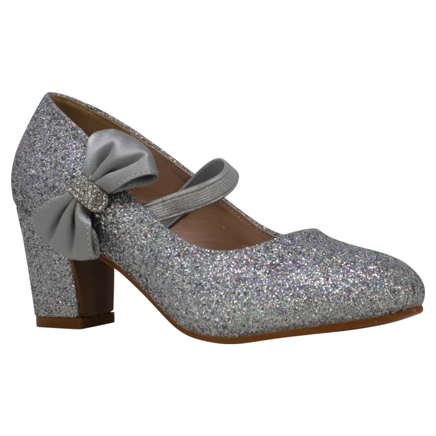 Rentoes – Großhandel Elegante Schuhe – Kinder – Glitzernder Bogenschuh für Kinder mit Absatz BM898676