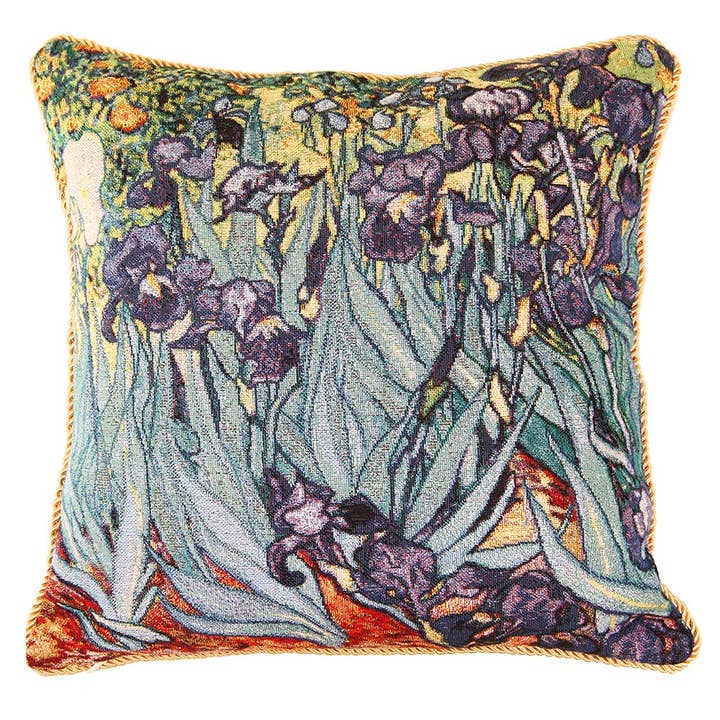 Signare Tapestry - Wholesale Throw Pillow Cover - Van Gogh Iris - Cushion Cover 45cm*45cm