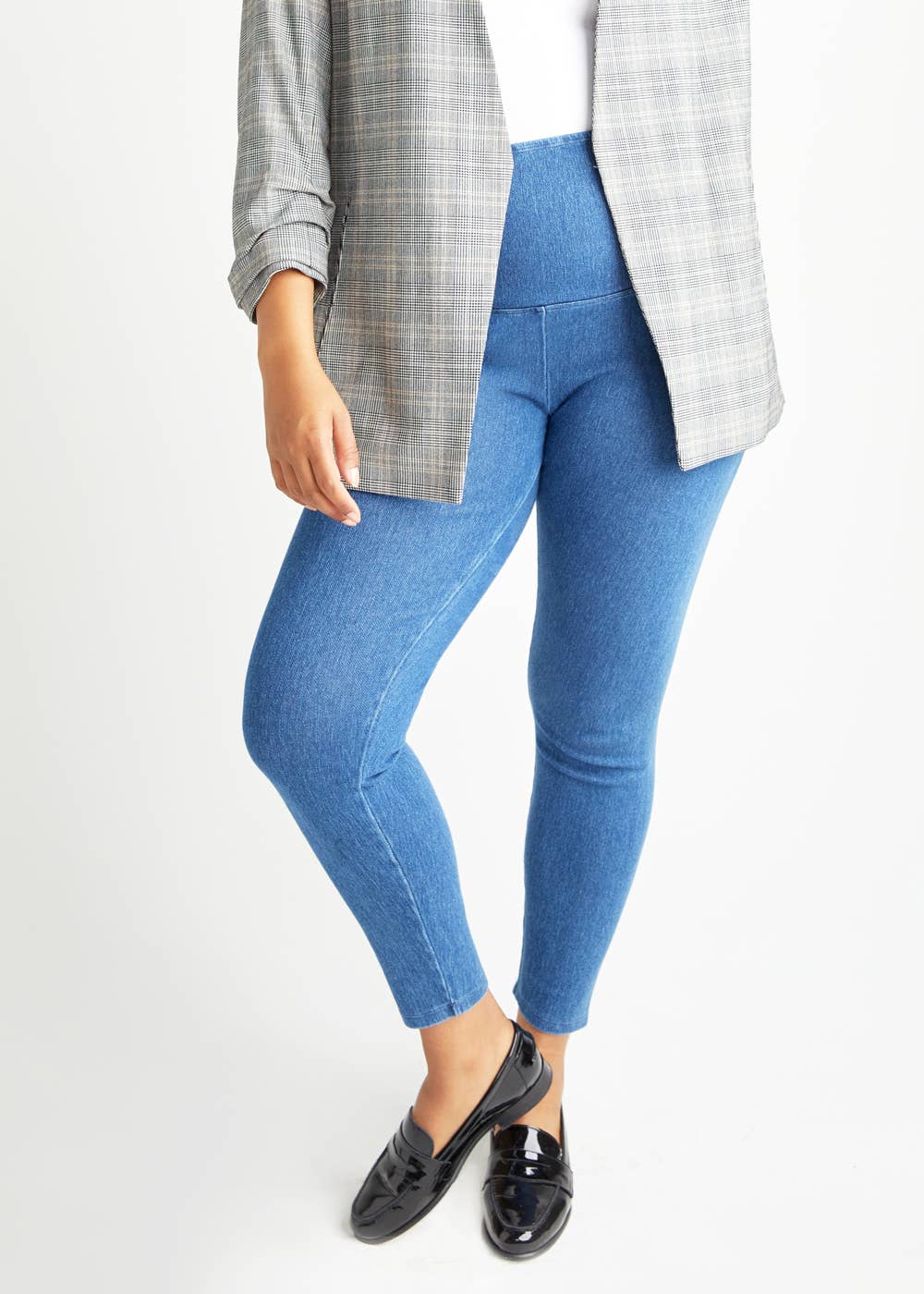 Yummie - Wholesale Fashion Leggings - Women's - Denim Shaping Legging  - Plus Sizes Available15