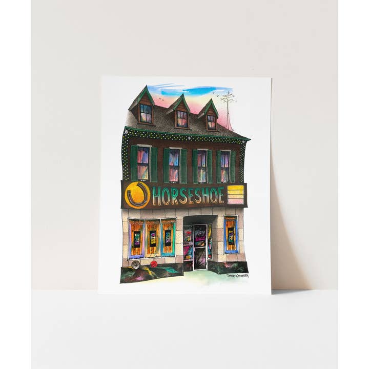 The Horseshoe Toronto Poster voor wholesale door Totally Toronto Art/Sassy City Studio