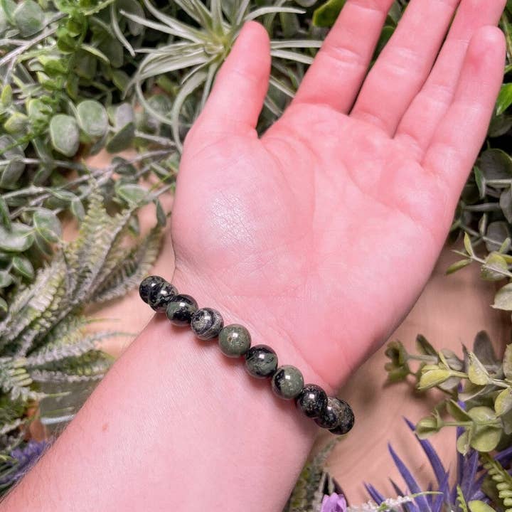 Copper Ashes - Wholesale Beaded Bracelet - 8mm Beaded Kambaba Jasper Bracelet2