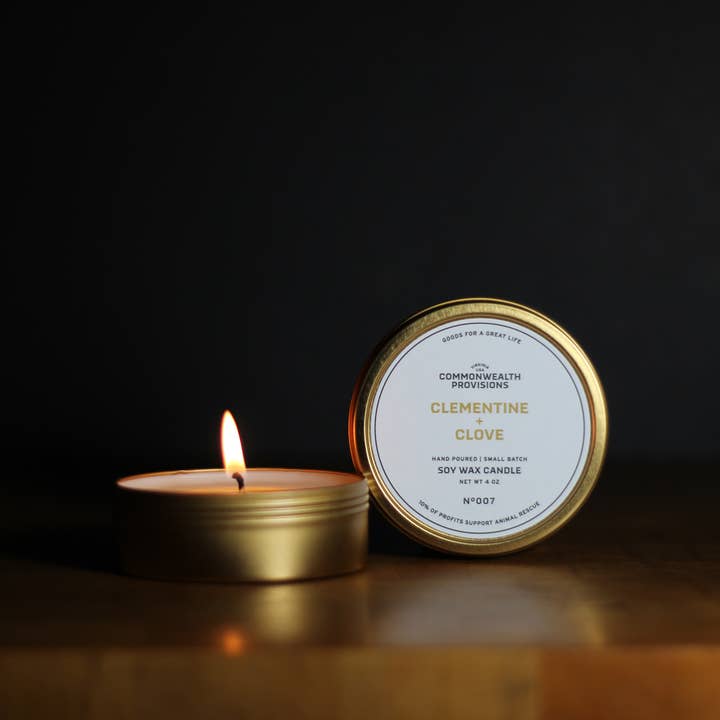 Commonwealth Provisions - Vendita all'ingrosso Candele da viaggio - Candela da viaggio — Clementine + chiodi di garofano