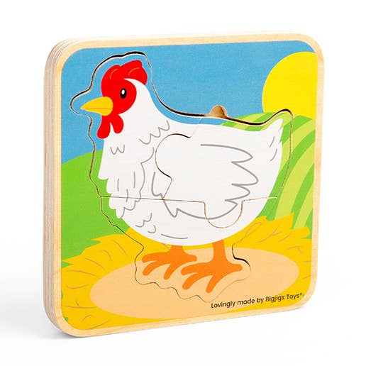 Bigjigs Toys - Wholesale Puzzle - Kids - Lifecycle Puzzle - Chicken0