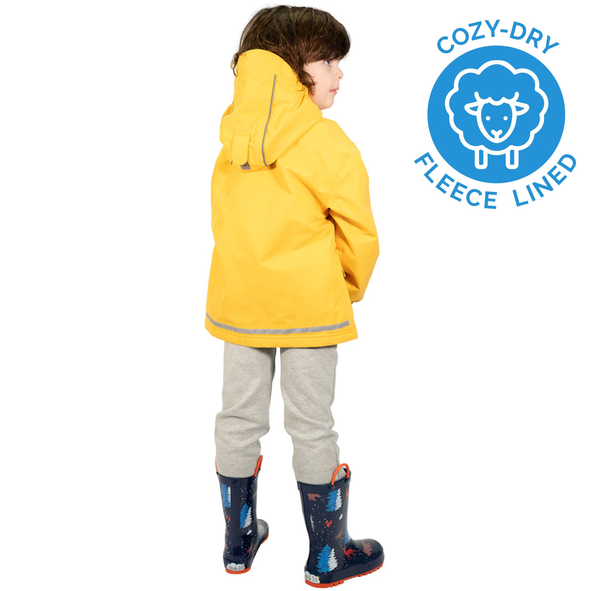 Jan & Jul - Wholesale Raincoat - Kids - Yellow | Cozy-Dry Waterproof Jacket1