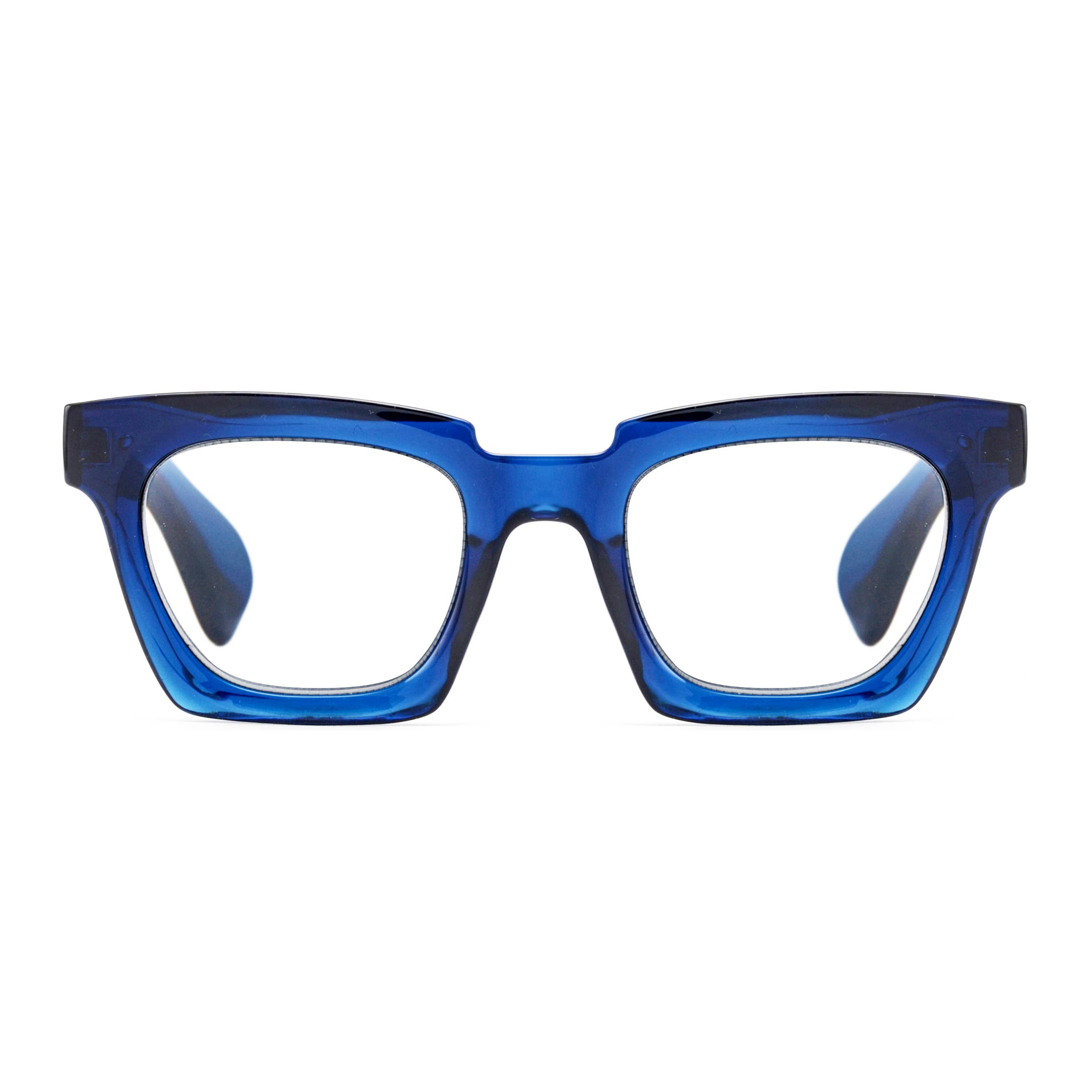 Ryan Simkhai Eyeshop - Wholesale Eyeglasses - Women's - DREW | TRANSPARENT NAVY BLUE | Progressive Blue Light1