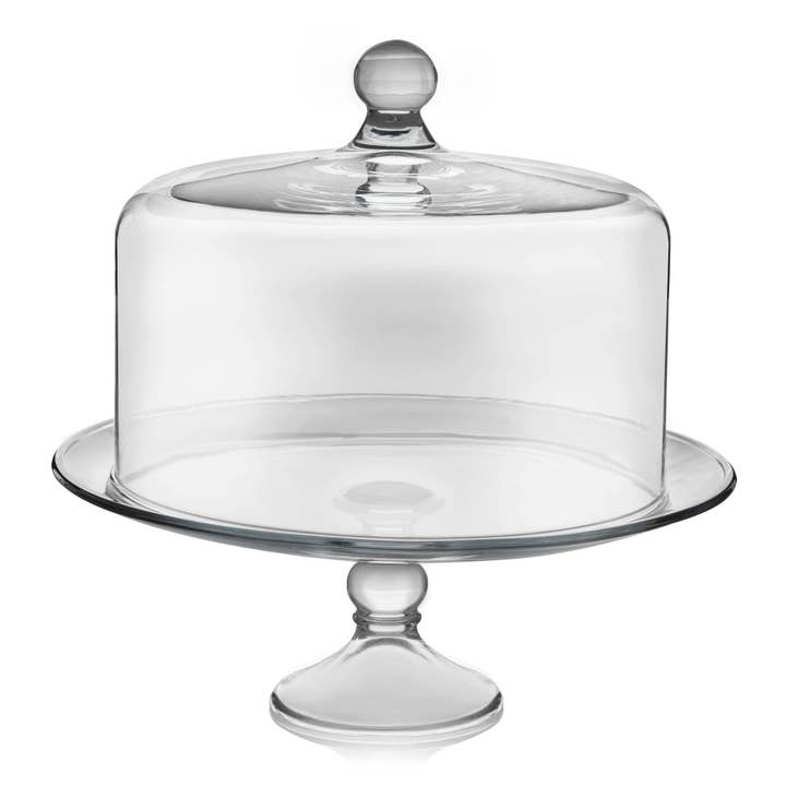 Libbey - Wholesale Cake Stand - Libbey Selene Glass Cake Stand with Dome
