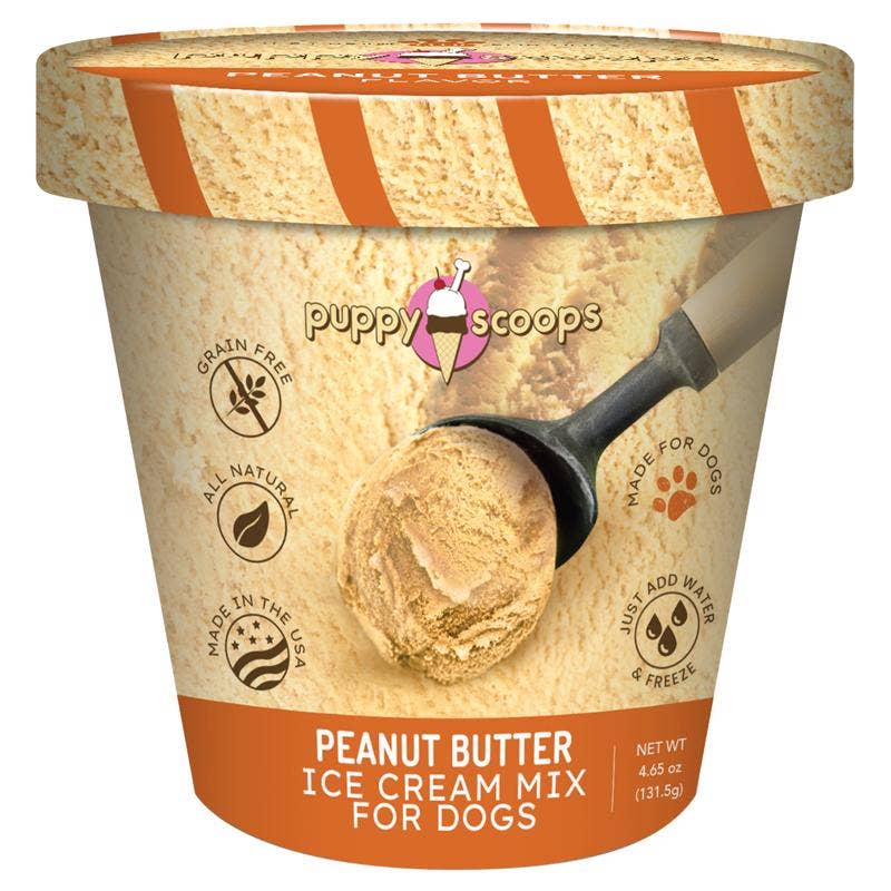 Everyday Supply Co - Wholesale Pet Treats - Dog - PUPPY SCOOPS - Peanut Butter Ice Cream Mix for Dogs 4.65 oz0