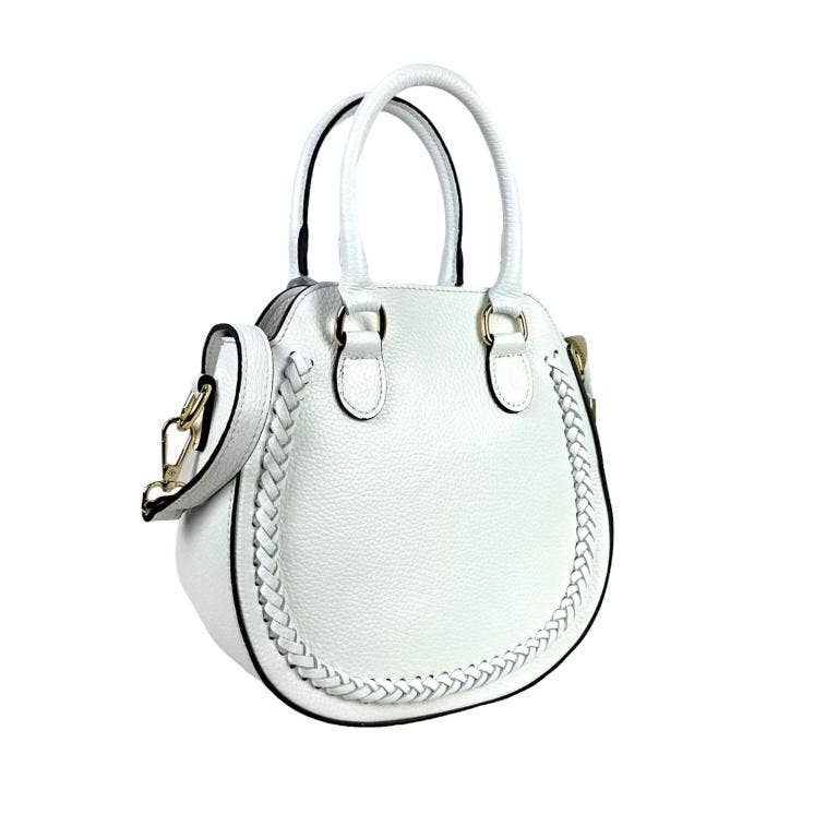 Chenson & Gorett - Vendita all'ingrosso Borsa con manico - Donna - Borsa in pelle con 2 manici corti, tracolla regolabile e rimovibile, tasca posteriore - Chenson & Gorett4