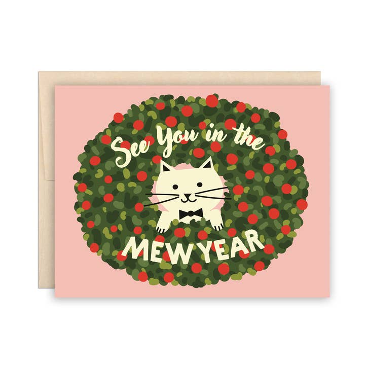 The Beautiful Project – Großhandel Weihnachtskarte – Lustige Weihnachts-Grußkarte mit Katzenmotiv0