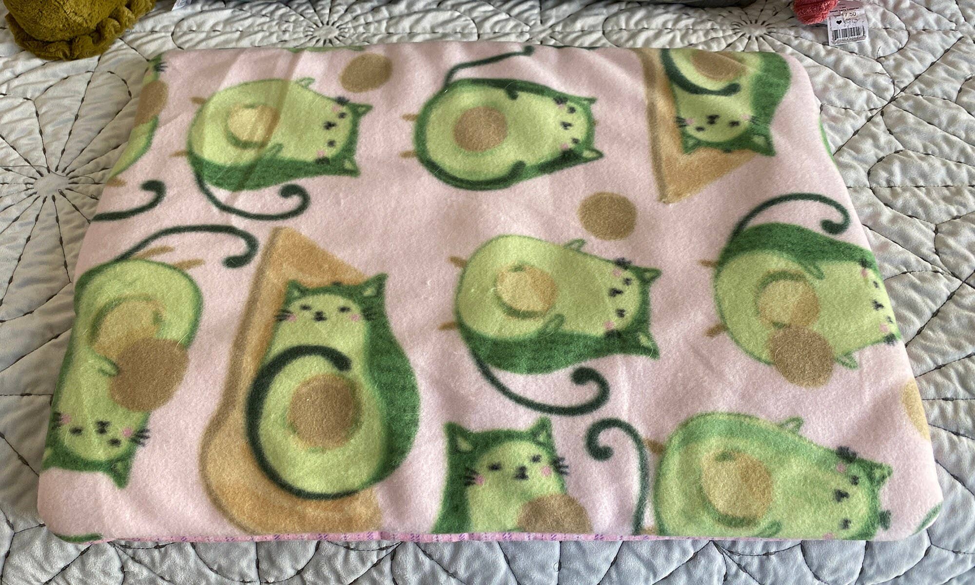 Screaming Pickles – cama - Gato e cão por atacado – Cama artesanal para bichos/tapete Abacado Cats Print6