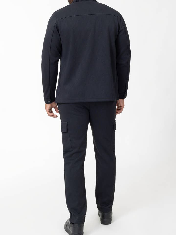 Zayne Paris - Wholesale Top & Pant Set (NOT Loungewear) - Men's - Set with jacket and cargo pants TX1193-12