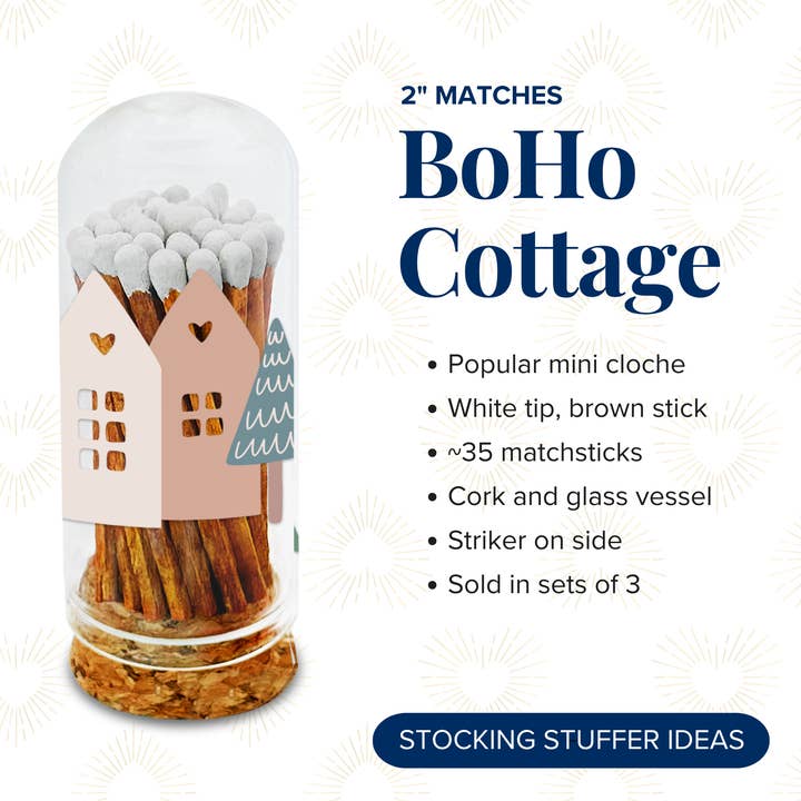 Thankful Greetings - Wholesale Matches - BoHo Cottage Decorative Matches - Gifts & Stockings1