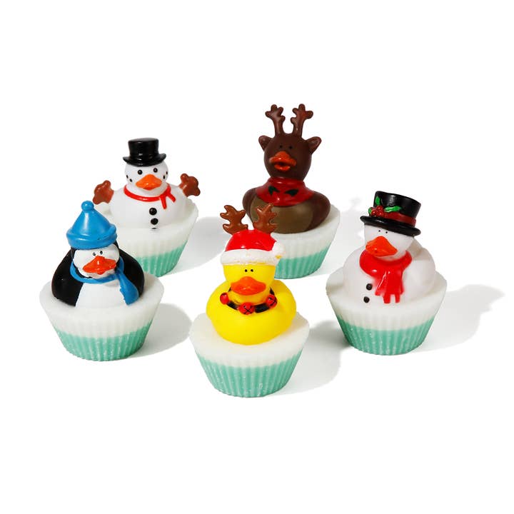 Handmade Christmas Rubber Ducky Soap for wholesale by Olliepop