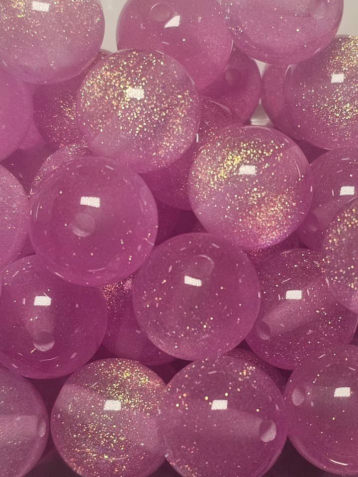 Glitter Royalty Resin Beads - 16MM for wholesale by MadiLind's Crafting Corner, LLC