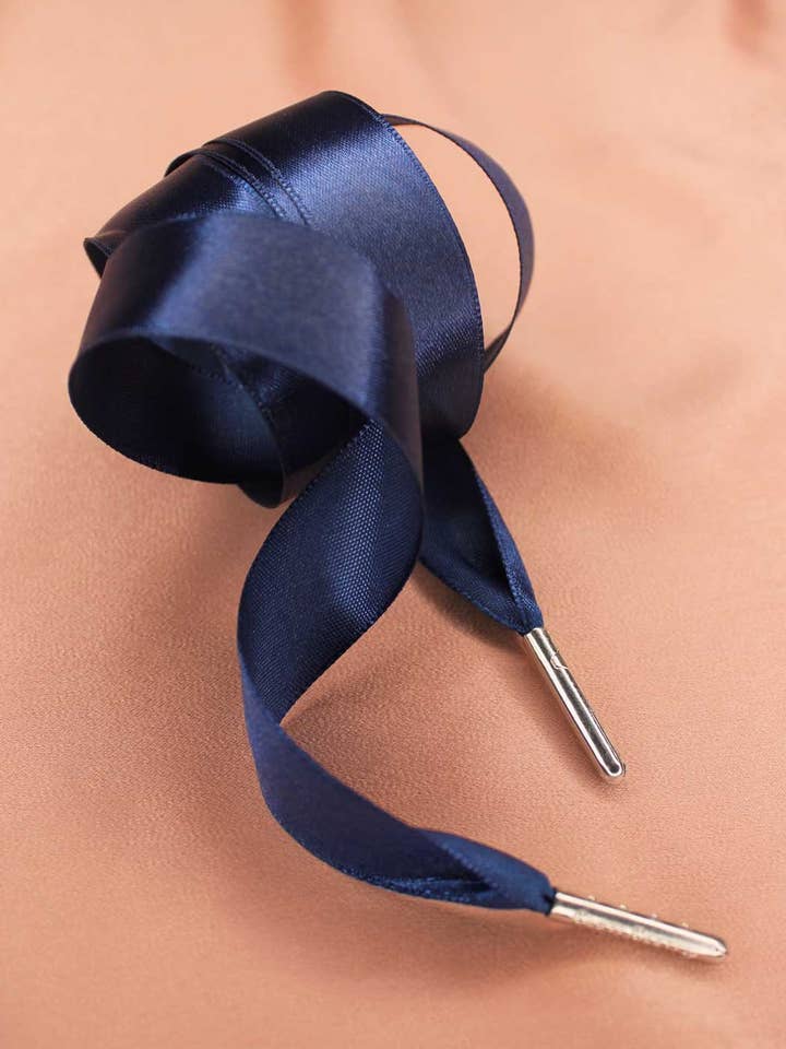 Navy blue satin laces for wholesale by Froufrouz