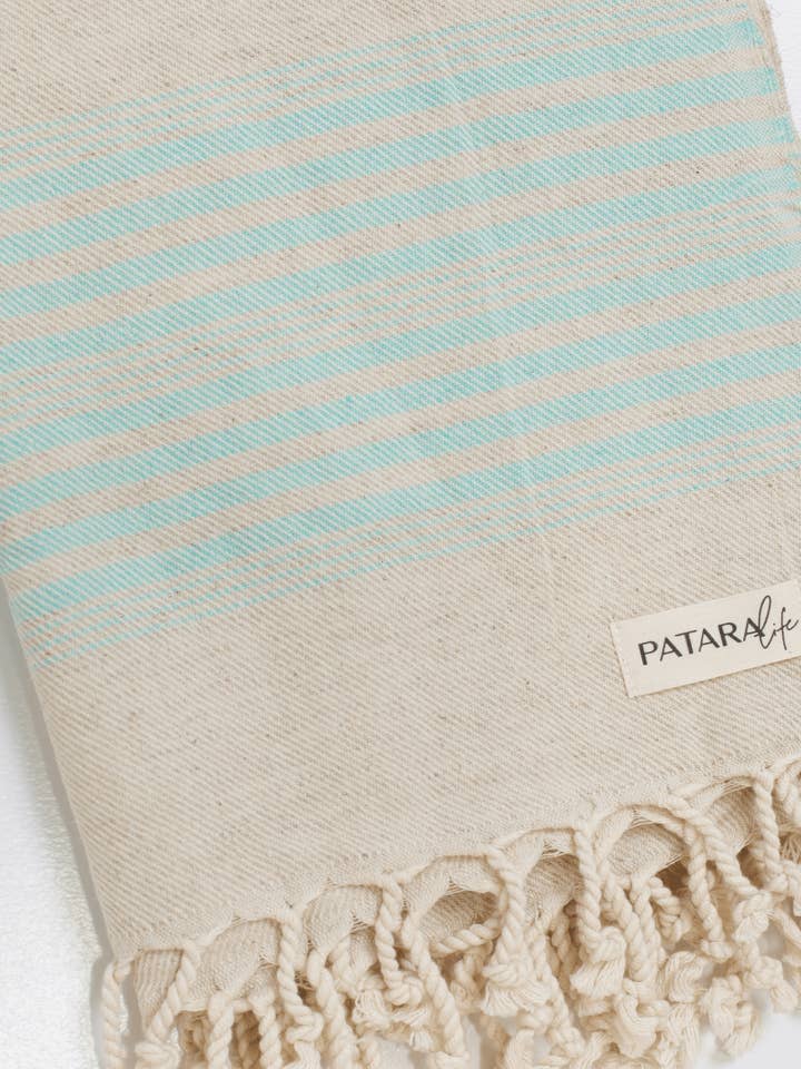 Peshtemal in lino/cotone «Kas» per la vendita all'ingrosso da parte di Patara Life