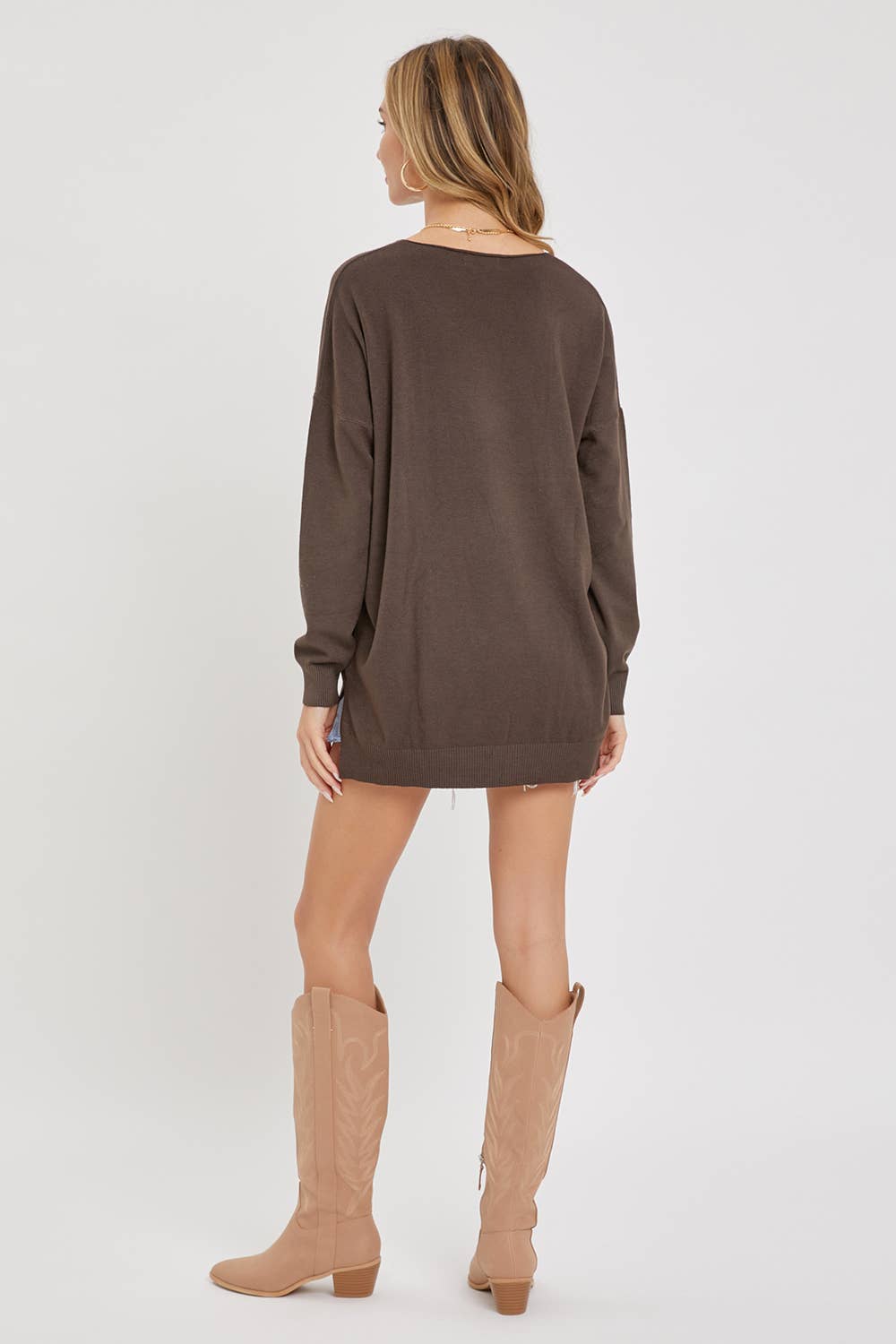 Sweet Lovely by Jen - Vente Pull tunique – femme -  HAUT ET PULL EN TRICOT DÉCONTRACTÉS POUR TOUS LES JOURS31