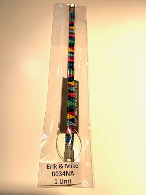 Erik & Mike - Wholesale Beaded Bracelet - Seed Bead  3 Row Triangles Bracelet Nairobi1
