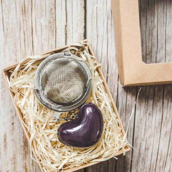 Danutė Murauskienė - Wholesale Tea Strainer/Infuser - Tea infuser with purple heart2