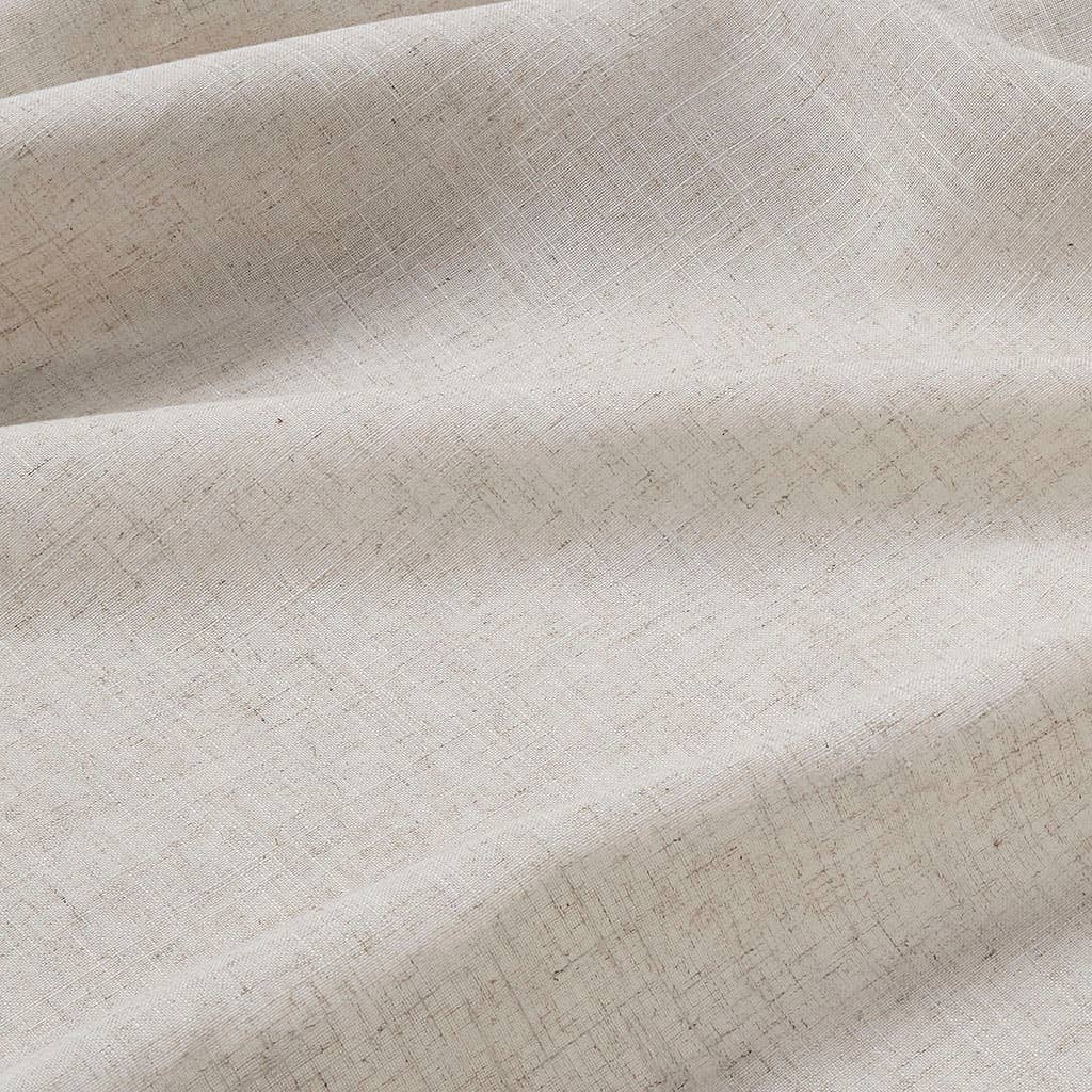 Olliix - Vente Rideaux - Paire de panneaux de rideaux en mélange de lin à filtration légère, naturel6