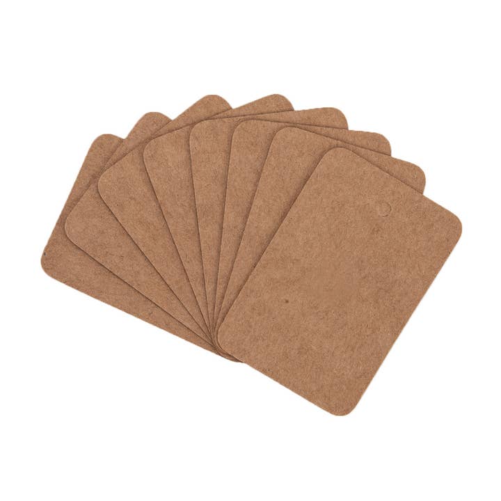 Store Supply Warehouse - Wholesale Retailer Display - Accessories - Unstrung Kraft Non-Perforated Blank Price Tags - Box of 5001