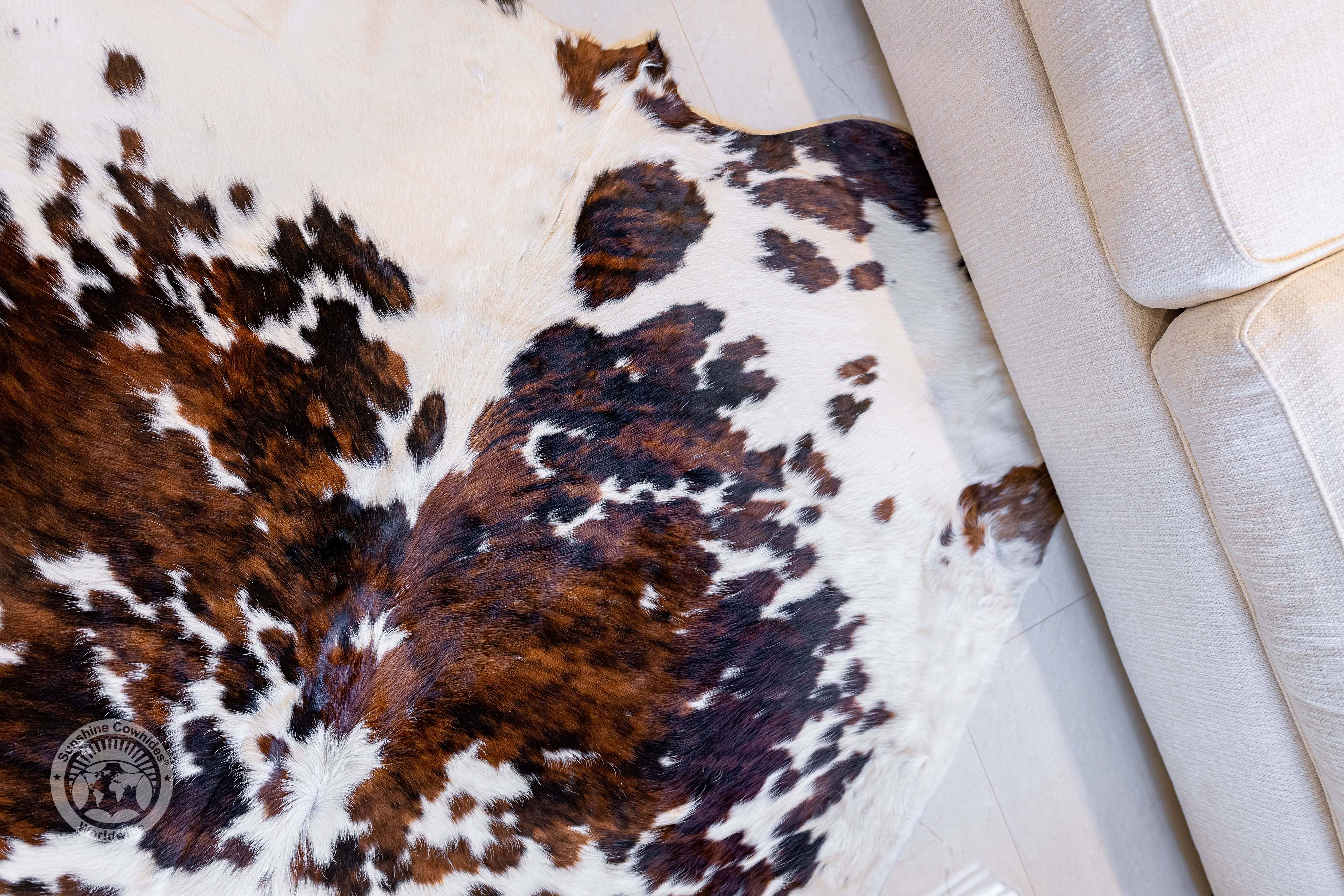 Wholesale Tricolor Cowhide Rug for your store Faire