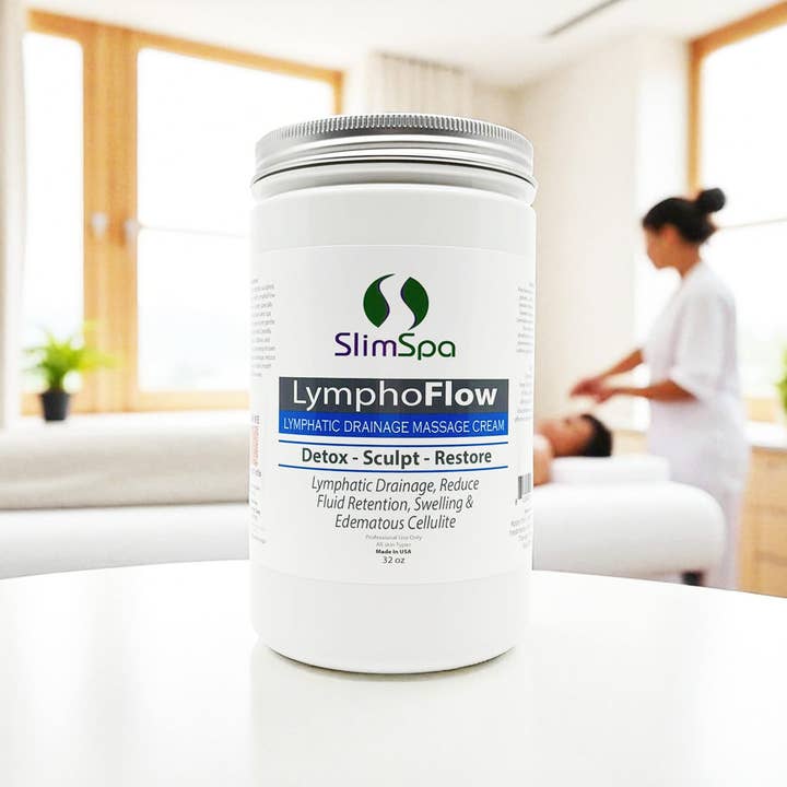 SlimSpa The Body Care Specialists - Wholesale Body Cream/Lotion - LymphoFlow – Lymphatic Drainage Massage Cream 32 oz.4