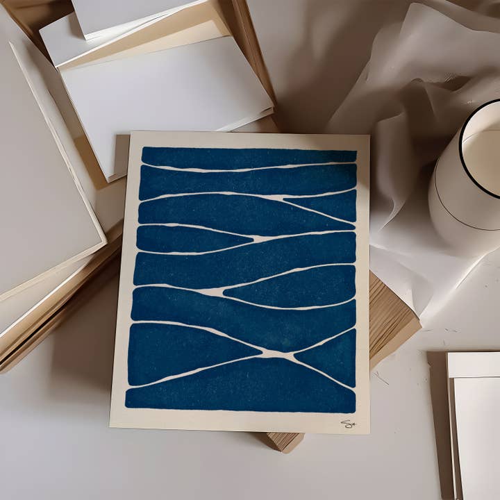 Mid Tide Design - Wholesale Art Print - Making Waves | Ocean Art Print1