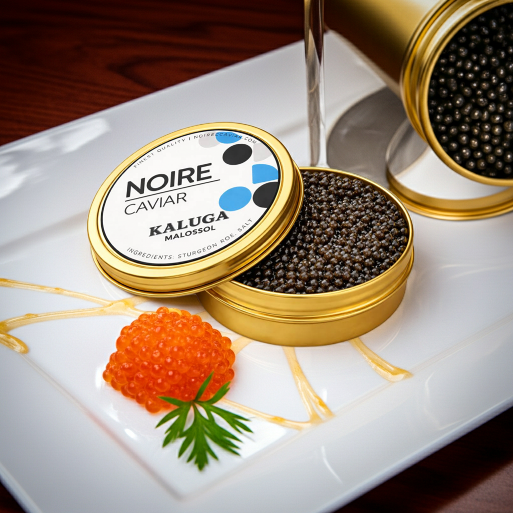 Aquatir - Wholesale Fish/Seafood - Kaluga Premium Sturgeon Black Caviar 4.4 Ounces / 125 Grams4