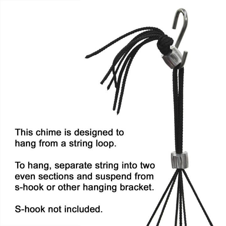 Woodstock Chimes - Wholesale Wind Chime - Bells of Paradiseâ„¢ - Black 54"