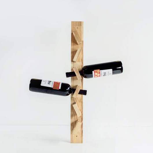 Adega de parede em madeira para 6 garrafas por atacado de PromiDesign