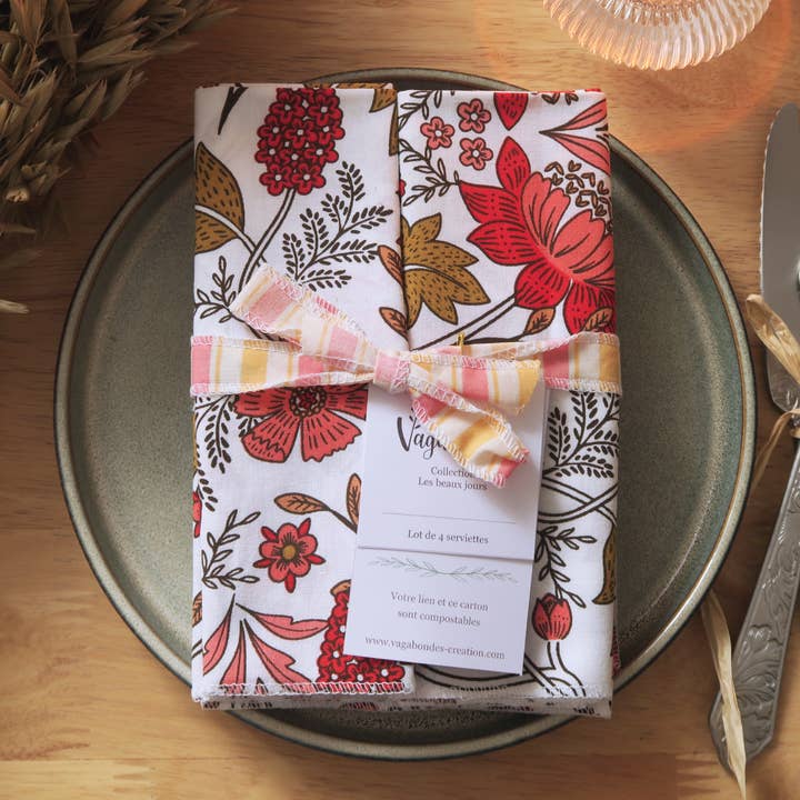 Cotton table napkin LIZUL 35x35 cm – Pack of 4 (Copy) for wholesale by Vagabondes