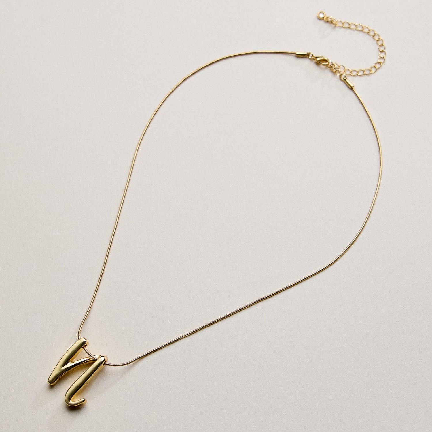 Frem - Wholesale Pendant/Charm Necklace - A Set of 16 Letters Gold Dipped Necklace – Gold & Silver Alphabet Charm Jewelry36