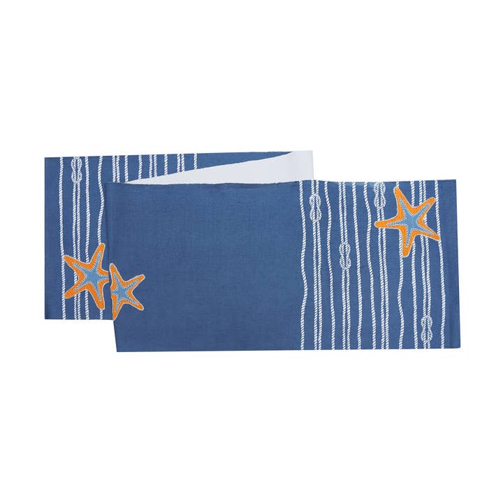 SALE Coastal Starfish Rope Table Runner for wholesale by C&F Home