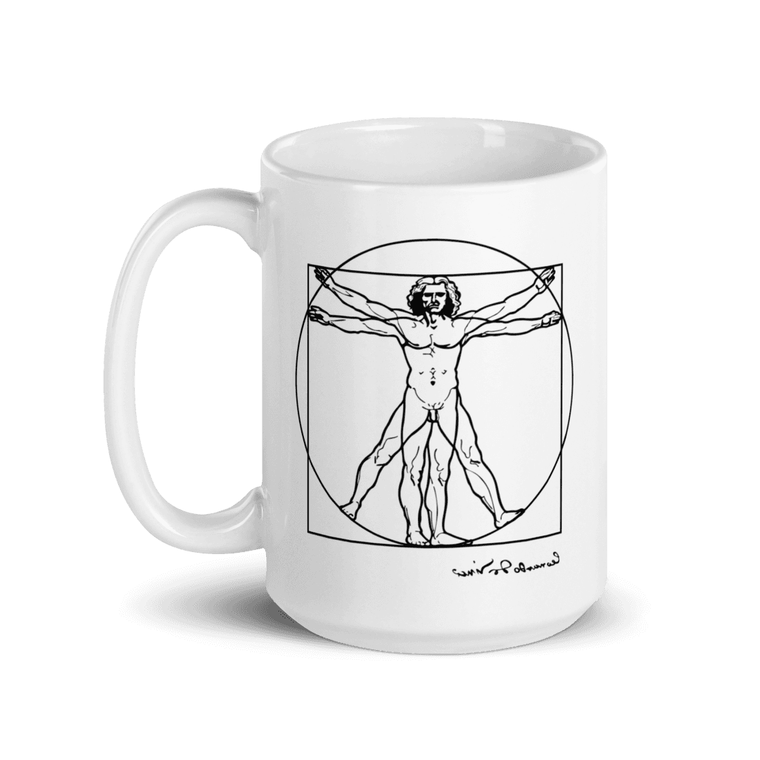 Art-O-Rama Shop - Vente Tasse à café - Tasse à croquis Léonard de Vinci, homme de Vitruve5