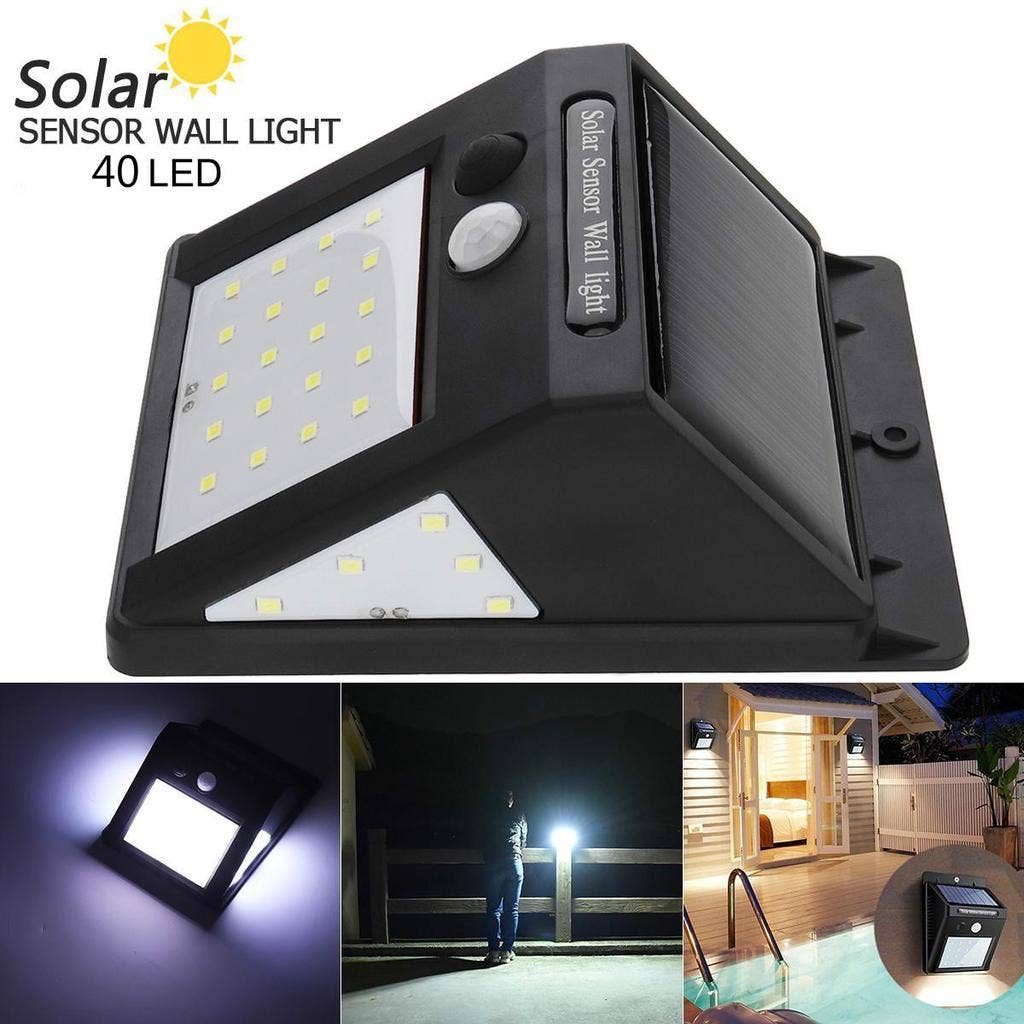 YI LIGHTING LLC - Wholesale Outdoor/Lawn Light - Solar Outdoor Wall Lights with Motion Sensor 40-LEDs 6000K2