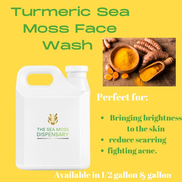 Wholesale Turmeric Face Wash for wholesale by The Sea Moss Dispensary