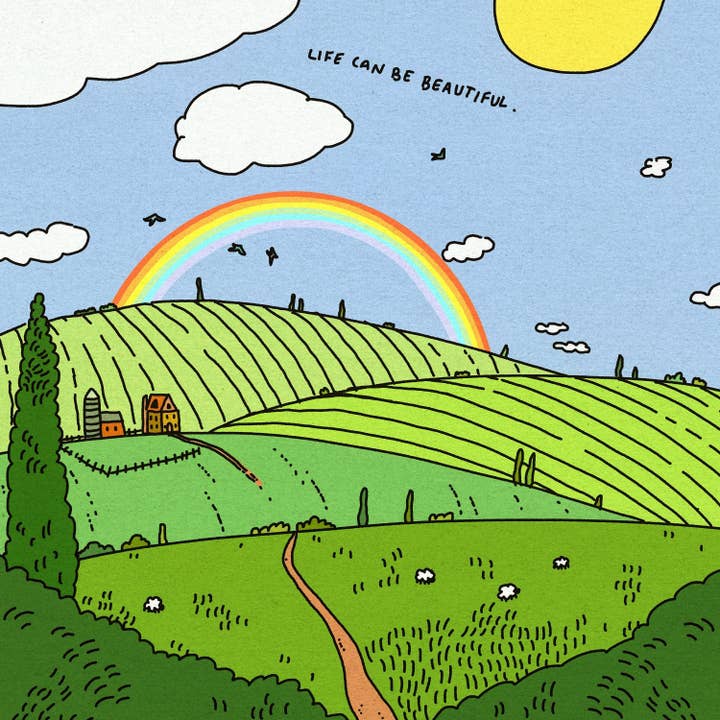 Life Can be Beautiful Original Print for wholesale by Kristen Vaughn