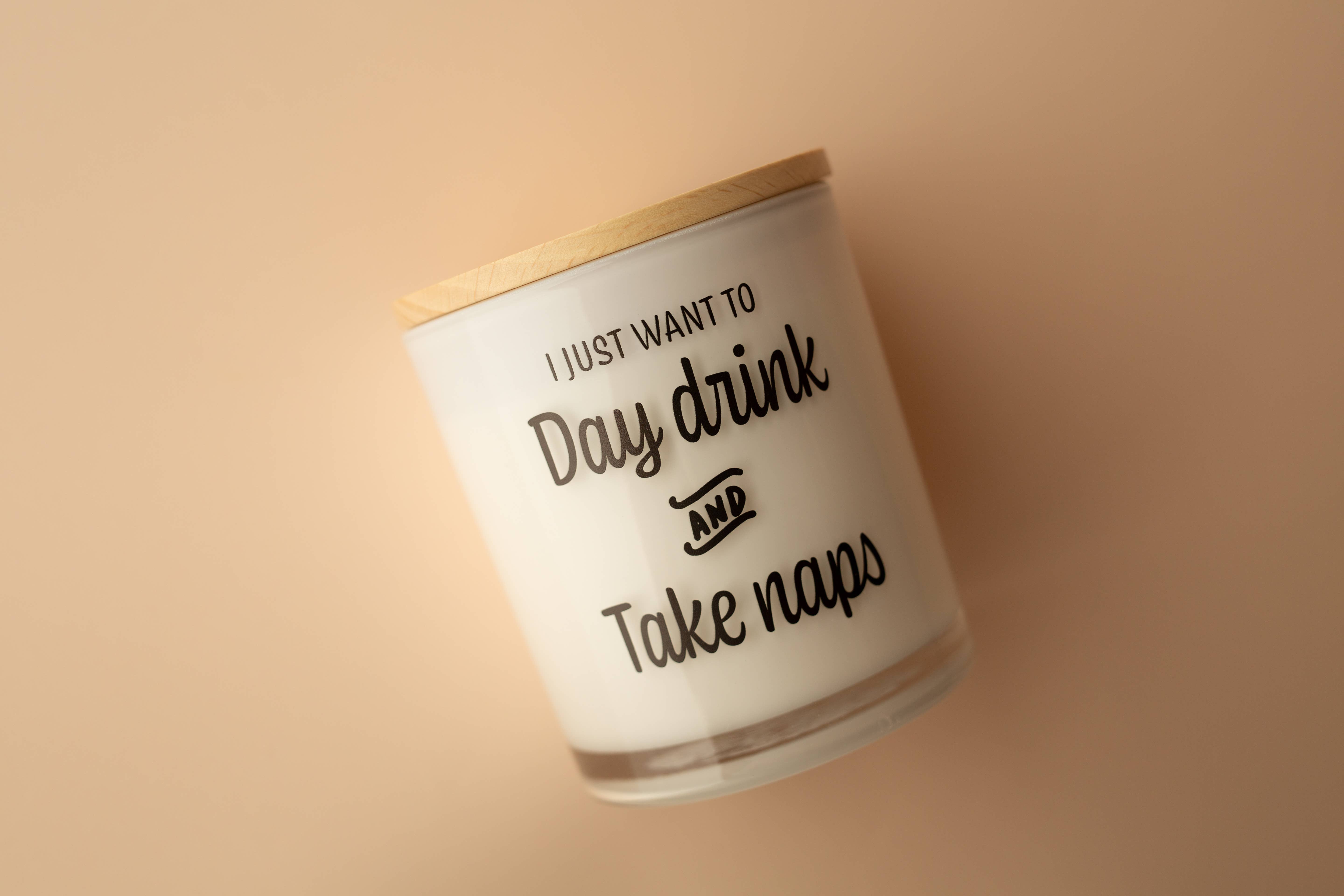 Unplug Soy Candles - Wholesale Jar/Filled Candle - Day Drink and Nap Soy Candle3