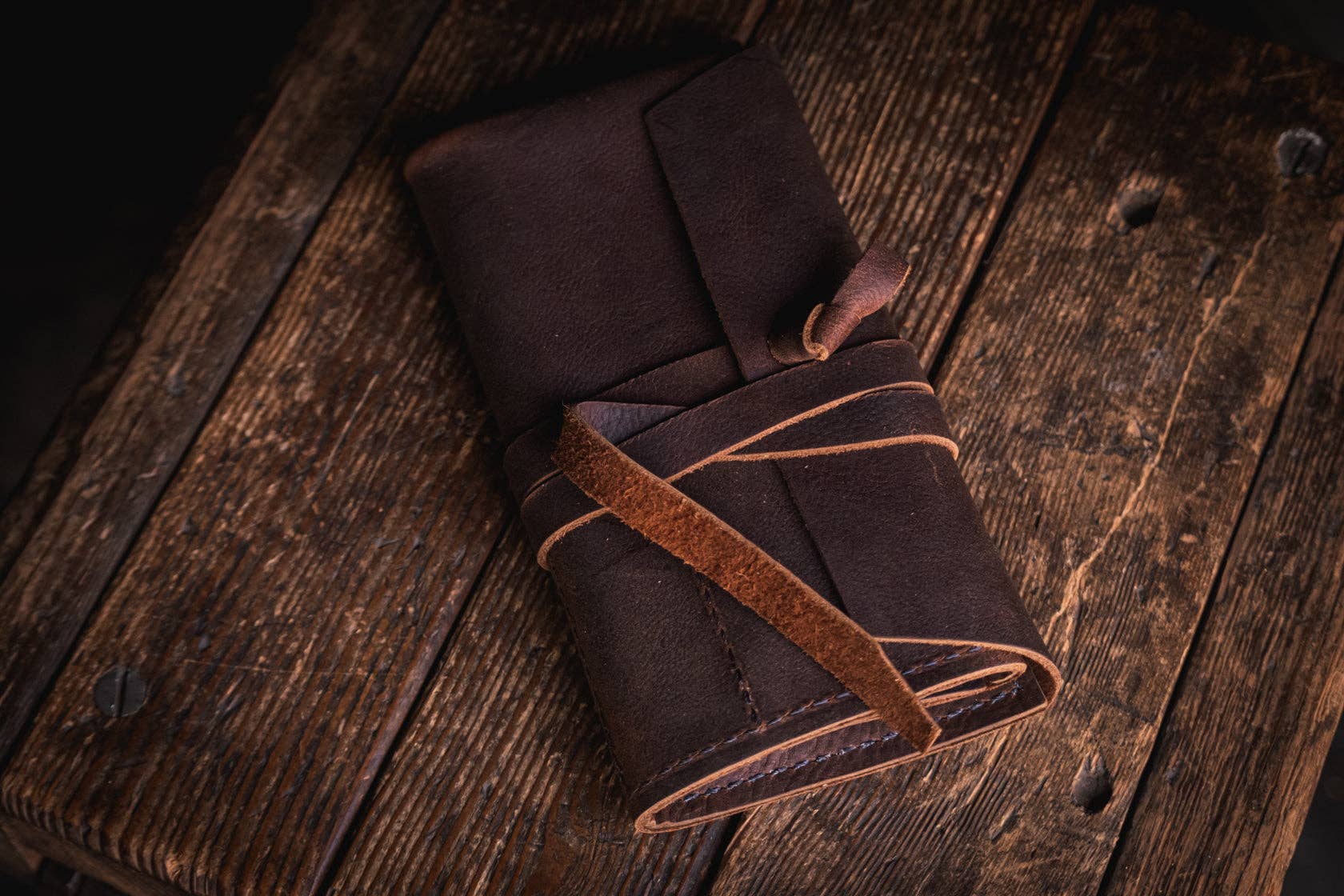 Craft and Lore - Wholesale Humidor/Cigar Accessory - Rustic Leather Pipe Roll17