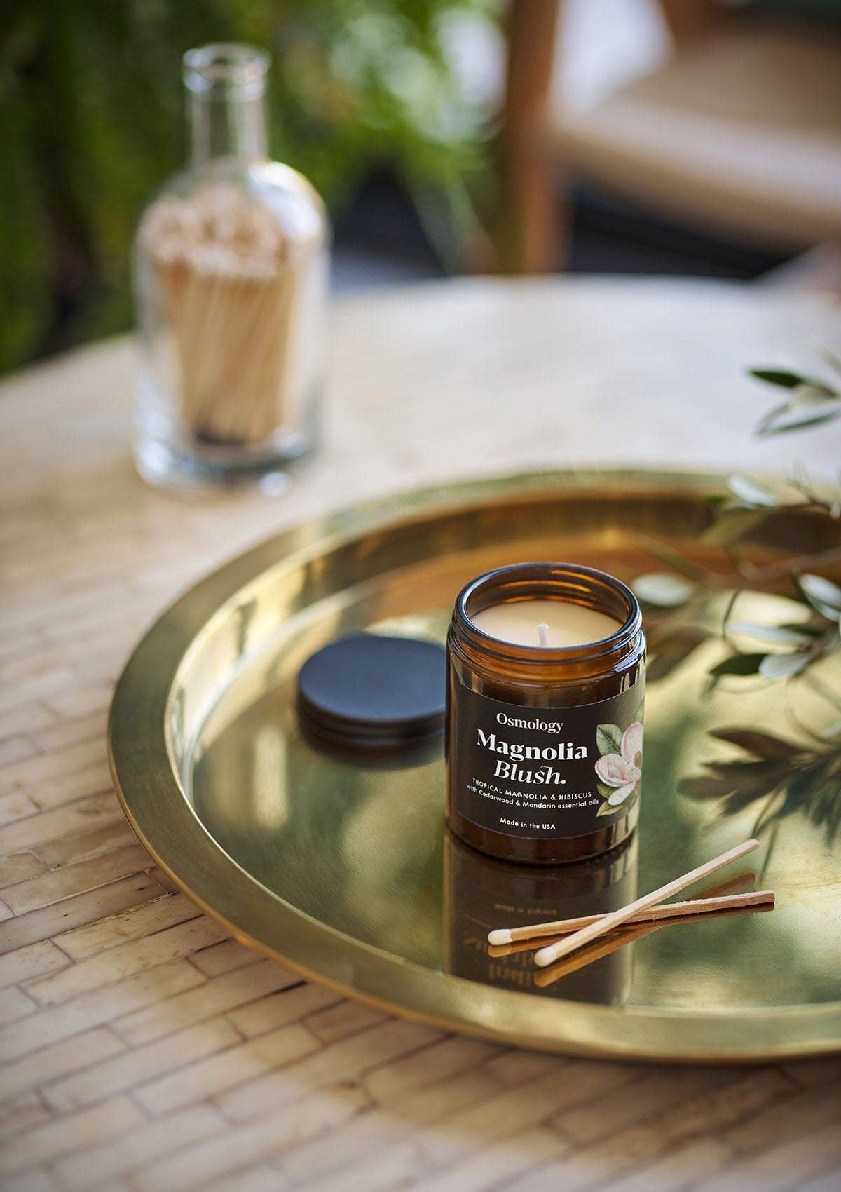 Osmology - Wholesale Jar/Filled Candle - Magnolia Blush Scented Jar Candle - Magnolia & Hibiscus2