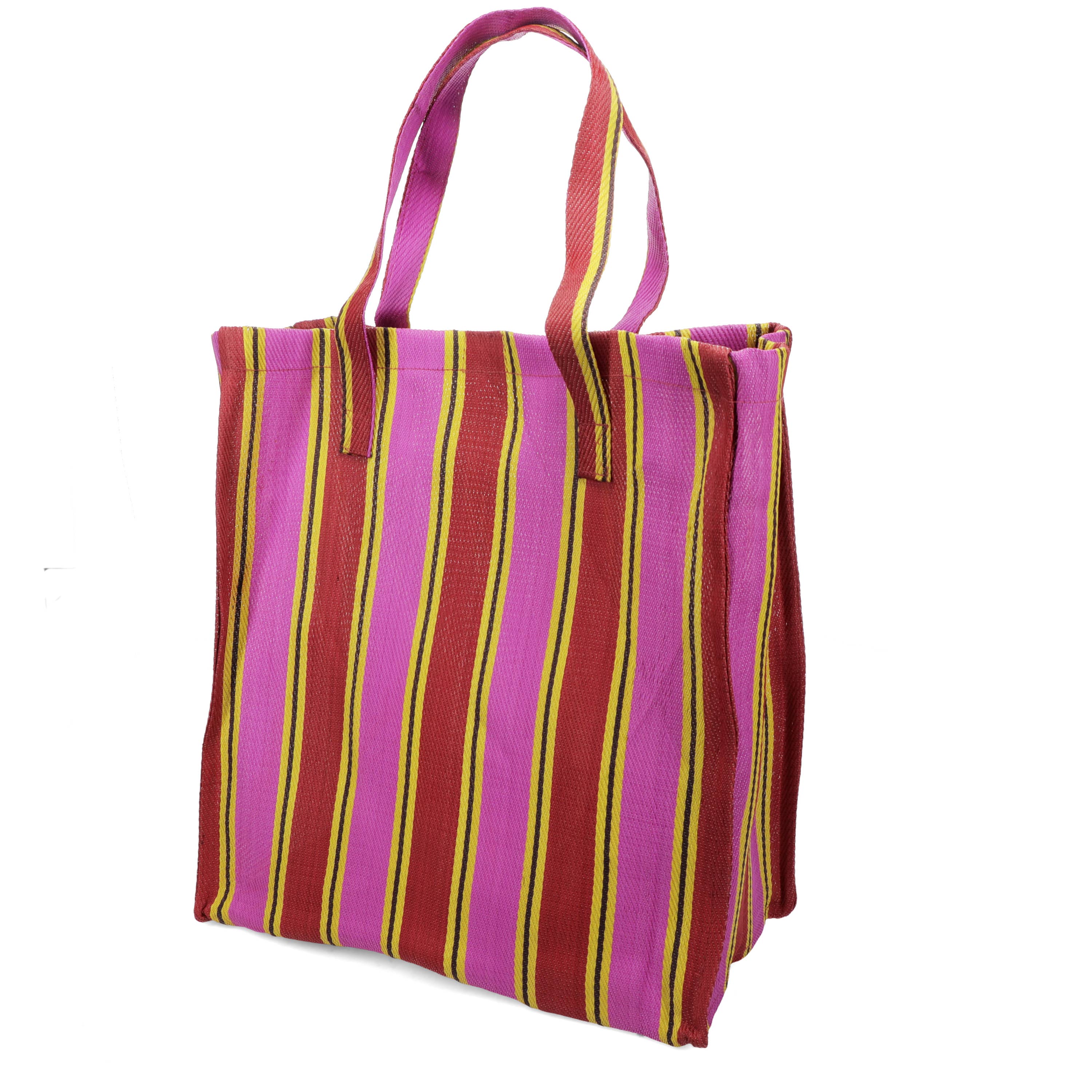 Rex B2B - UK – wholesale Tote bag – Unisex – Recycled woven shopping bag - Yellow, pink, red1