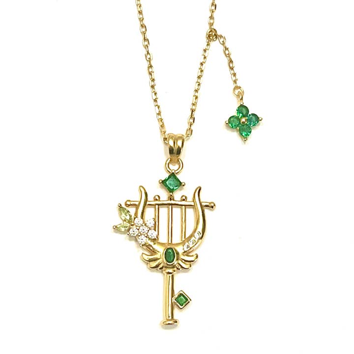 Collar Venti de Plata de Ley y Oro de 14K (Genshin Impact) para venta al por mayor de HIRARI.CO