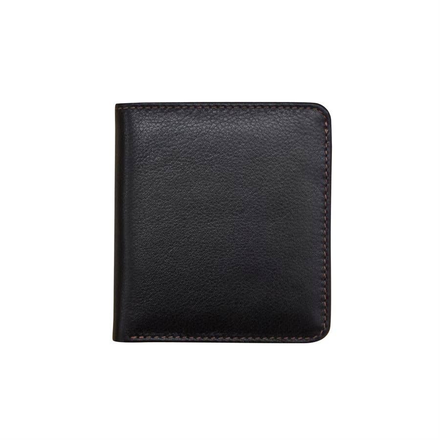 ili New York - Wholesale Wallet - Men's - 7831 Leather Bi-Fold Mini Wallet Two Tone4
