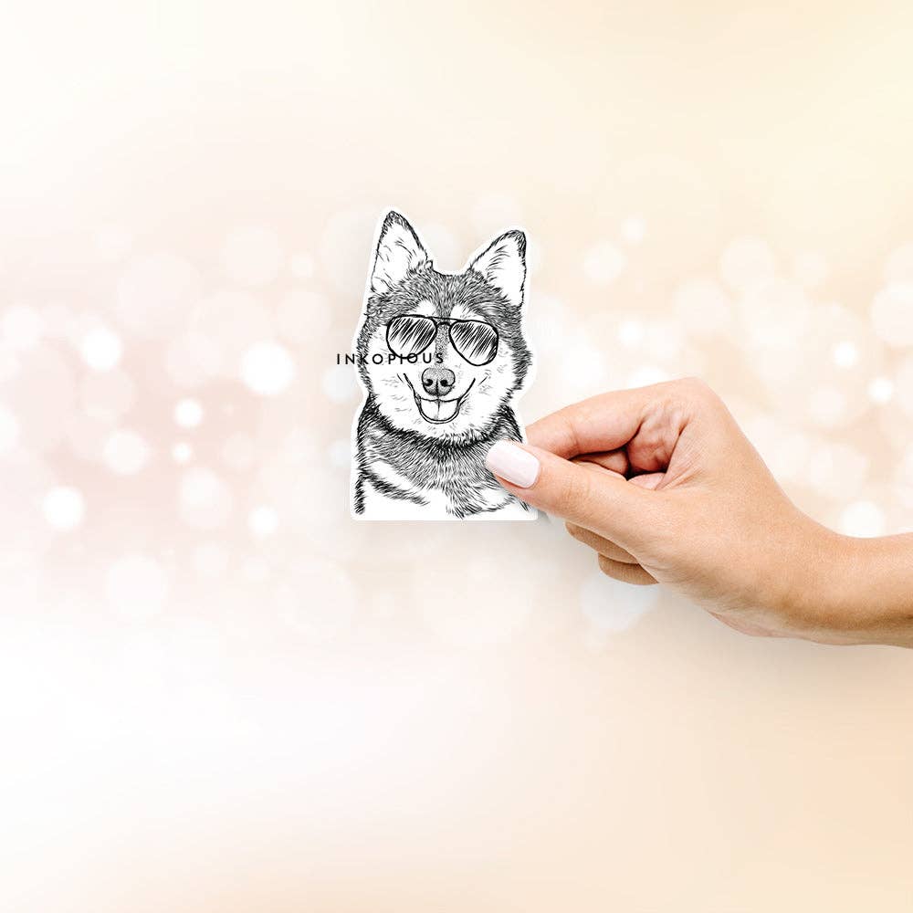 Inkopious - Wholesale Sticker - Tellie the Alaskan Klee Kai - Decal Sticker1